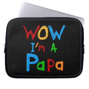 Housse Pour Ordinateur Portable Wow, je suis un Papa Tshirts et GIfts