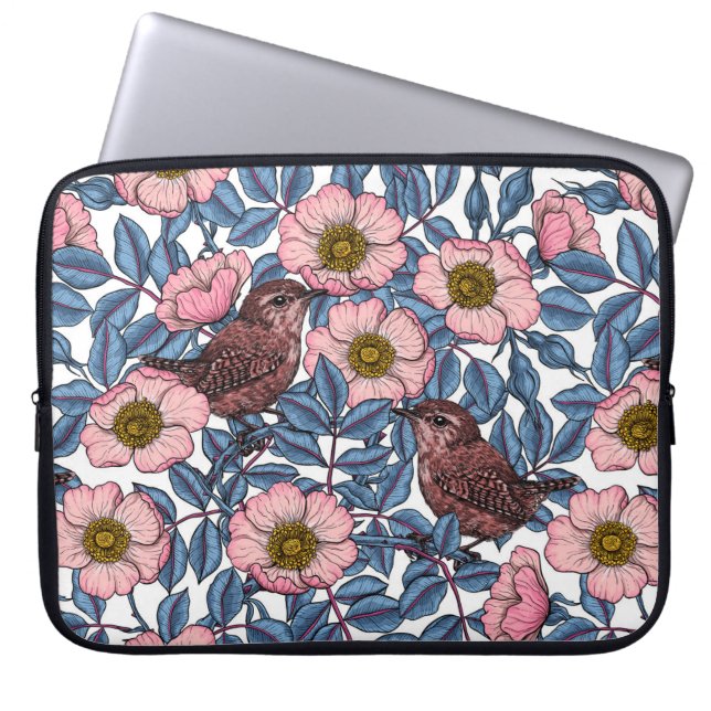 Housse Pour Ordinateur Portable Wrens en rose (Devant)