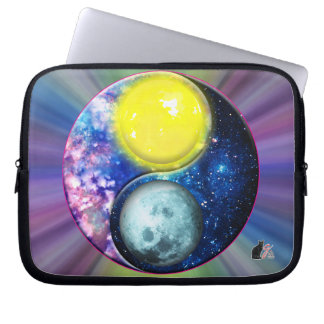 Housse Pour Ordinateur Portable Yang-Yin / Soleil-Lune