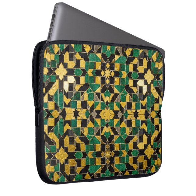 Housse Pour Ordinateur Portable yellow green  (Devant droit)