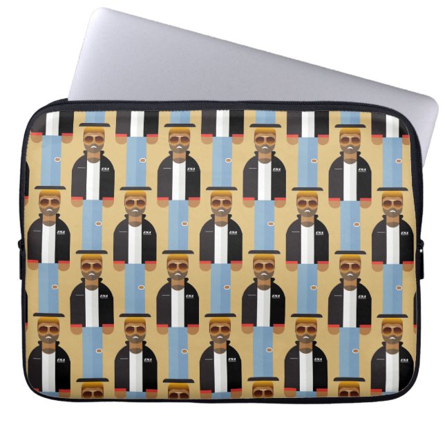 Housse Pour Ordinateur Portable Yog – Patterned Laptop Sleeve (Devant)