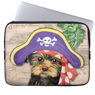 Housse Pour Ordinateur Portable Yorkie Pirate