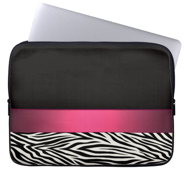 Housse Pour Ordinateur Portable Zebra Stripes (Devant)