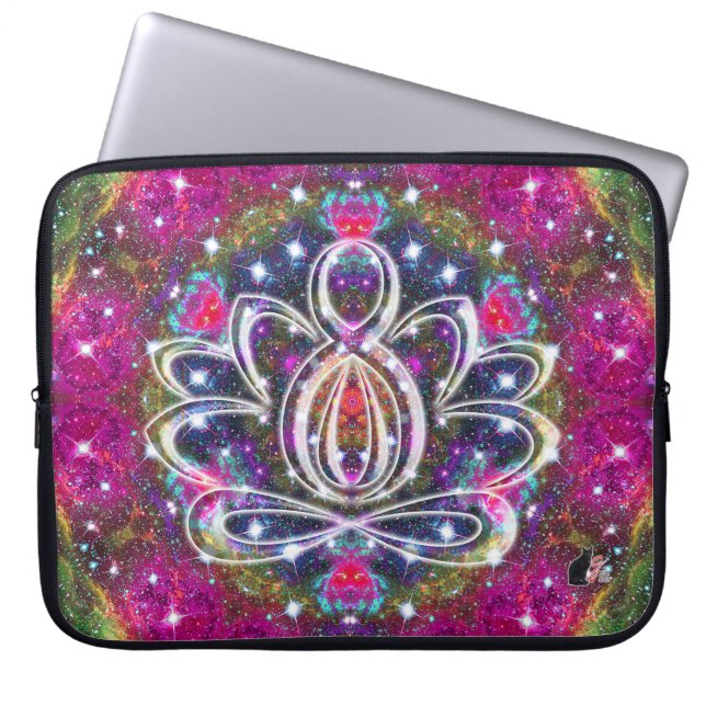Housse Pour Ordinateur Portable Zen Lotus atmosphérique (Devant)
