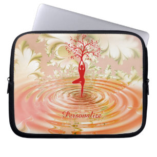 Housse Pour Ordinateur Portable Zen Yoga Arbre de vie Personnaliser l'ordinateur p