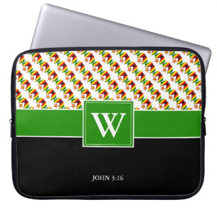 Housse Pour Ordinateur Portable ZIMBABWE Monogram Christian WHITE