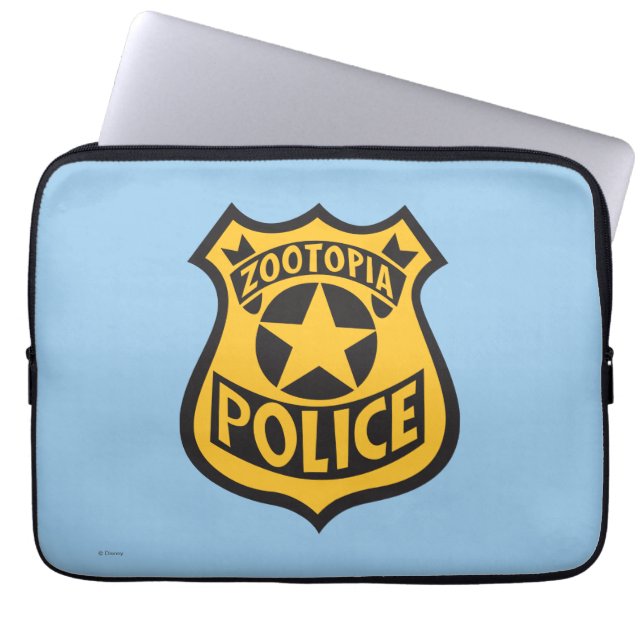 Housse Pour Ordinateur Portable Zootopia | Badge de police Zootopia (Devant)