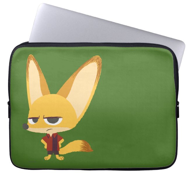 Housse Pour Ordinateur Portable Zootopia | Finnick - Hustler (Devant)