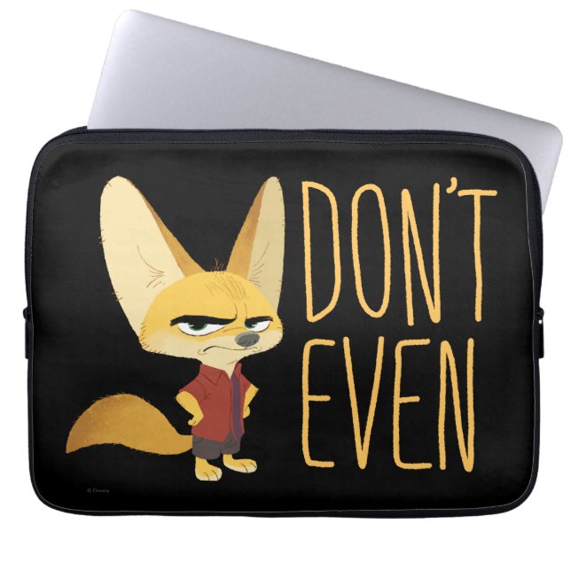 Housse Pour Ordinateur Portable Zootopia | Finnick - Ne même pas ! (Devant)