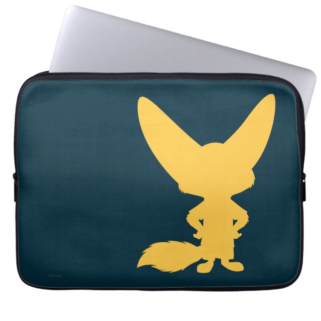 Housse Pour Ordinateur Portable Zootopia | Finnick Silhouette (Devant)