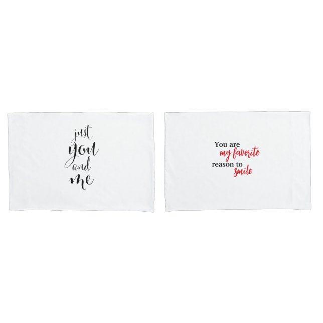 Housse Saint-Valentin Élégante "Just You and Me"  (devant-Set)
