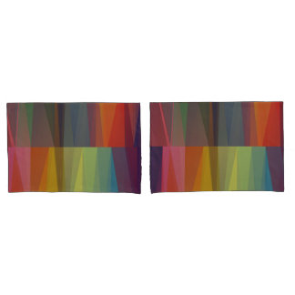 Housses de coussin à motif partagé de couleur