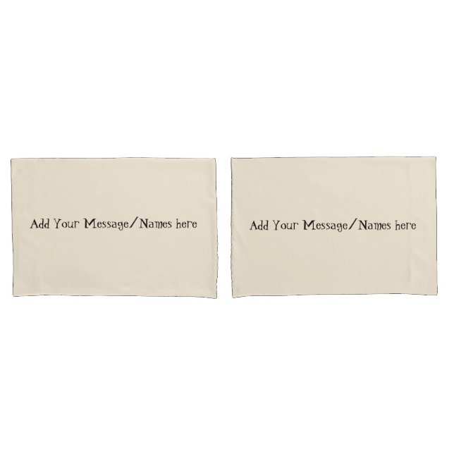 Housses de coussin personnalisées crème – Beddi su (devant-Set)