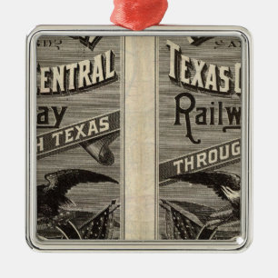Houston and Texas Central Railway through Texas 2 Metal Ornament