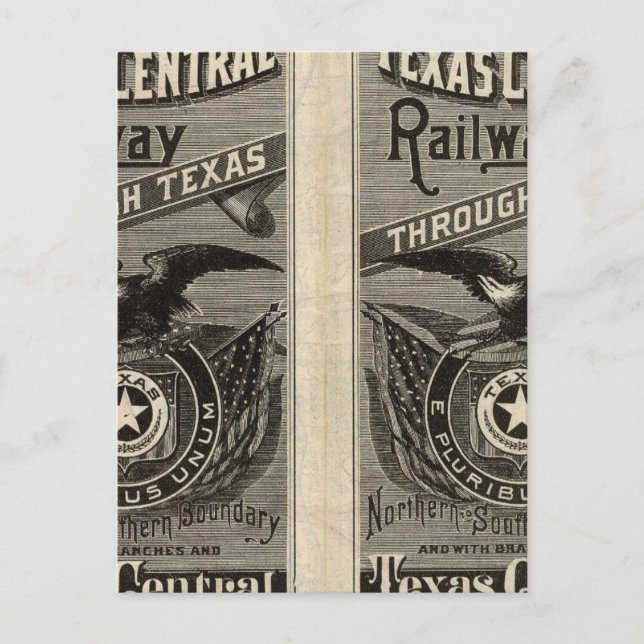 Houston and Texas Central Railway through Texas 2 Postcard (Front)