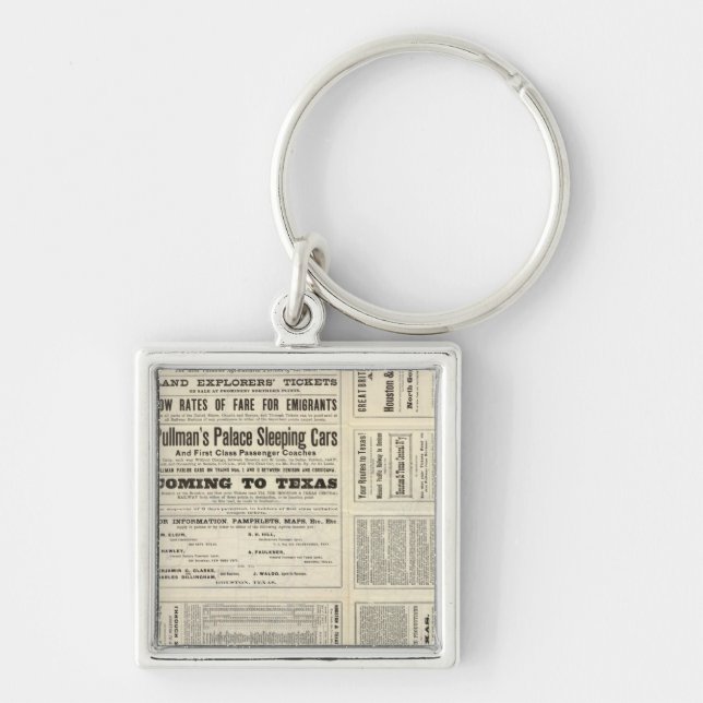 Houston and Texas Central Railway through Texas Keychain (Front)