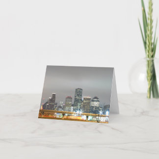 Houston at Night Card