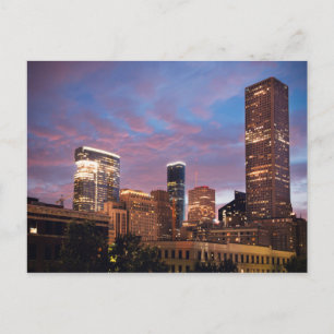 Houston at Night Postcard