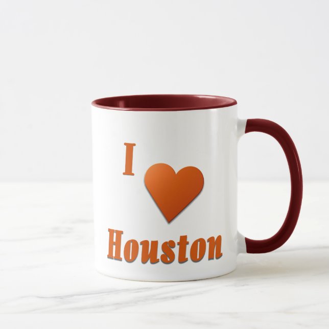 Houston  -- Burnt Orange Mug (Right)