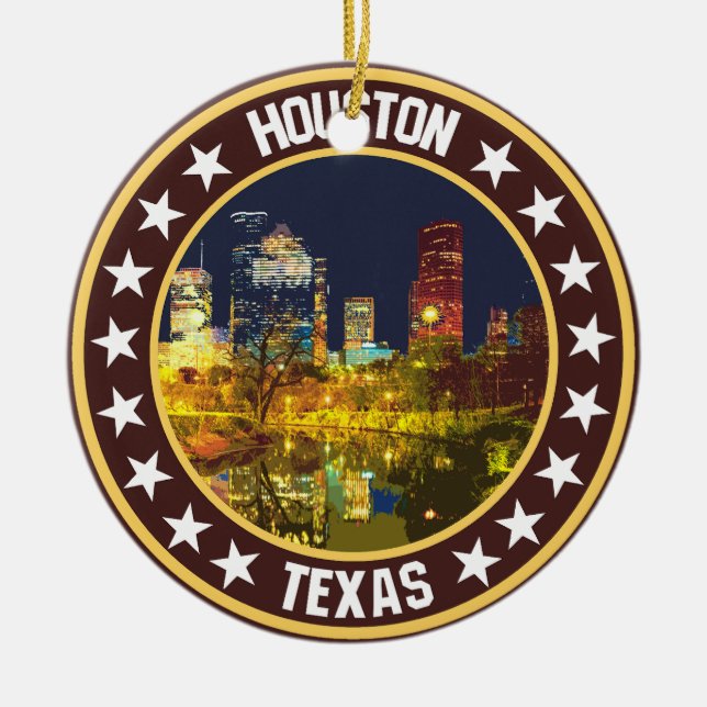 Houston                                            ceramic ornament (Front)