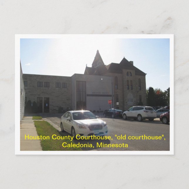 Houston County Courthouse "old court house" Postcard (Front)