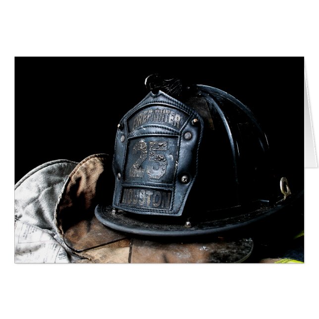 Houston Fire Fighter Card (Front Horizontal)