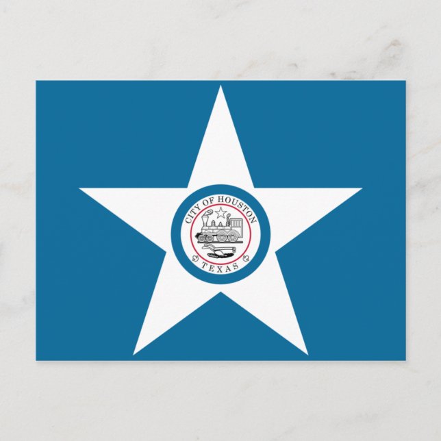 Houston Flag Postcard (Front)