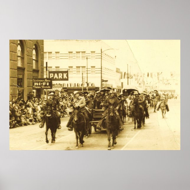 HOUSTON LIVESTOCK SHOW RODEO PARADE POSTER IMPRIME (Devant)