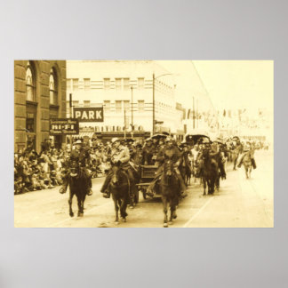 HOUSTON LIVESTOCK SHOW RODEO PARADE POSTER PRINT