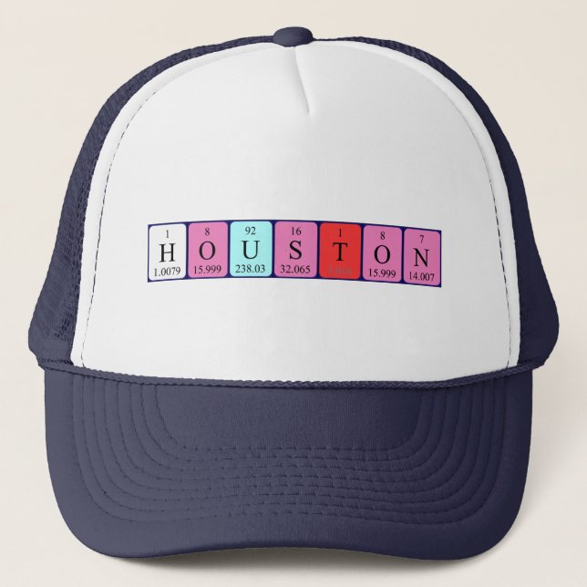 Houston periodic table name hat (Front)