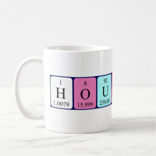 Houston periodic table name mug