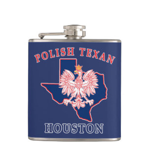 Houston Polish Texan Hip Flask