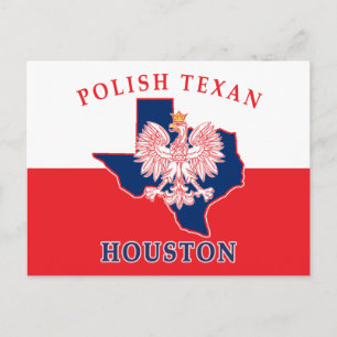 Houston Polish Texan Postcard