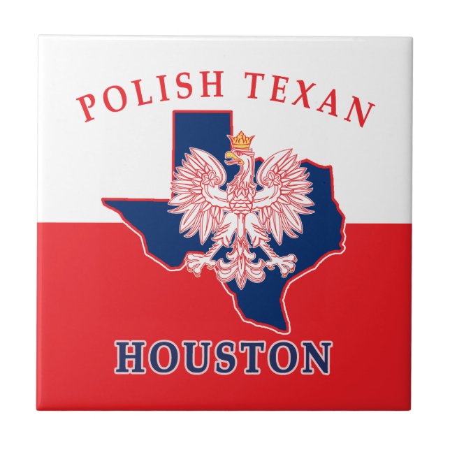Houston Polish Texan Tile (Front)