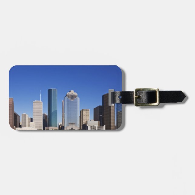 Houston Skyline Luggage Tag (Front Horizontal)