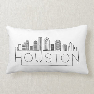 Houston Skyline Lumbar Pillow