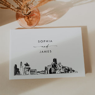 Houston Skyline Mariage Livre d'or