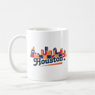 Houston Skyline Patchwork Coffee Mug