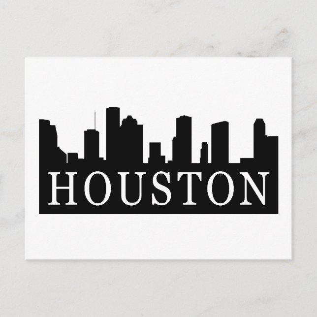 Houston Skyline Postcard (Front)