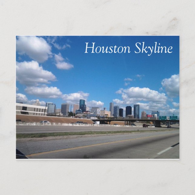 Houston Skyline Postcard (Front)
