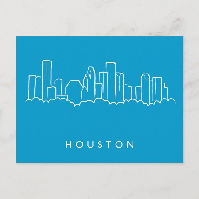 Houston Skyline Postcard (Front)