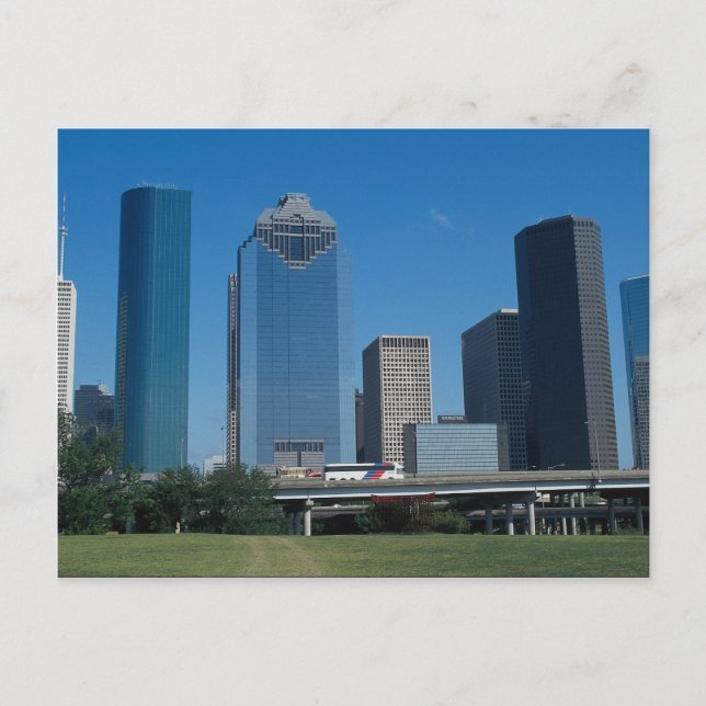 Houston skyline, Texas, U.S.A. Postcard (Front)