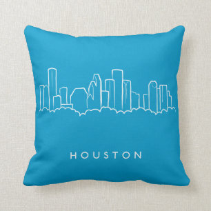 Houston Skyline Throw Pillow
