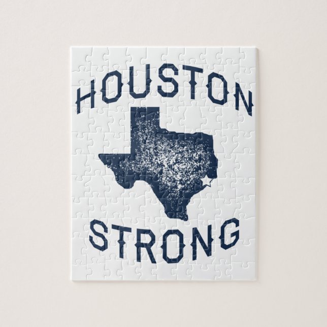 Houston Strong - Harvey Flood Relief Jigsaw Puzzle (Vertical)