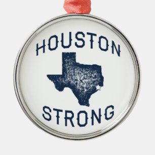 Houston Strong - Harvey Metal Ornament