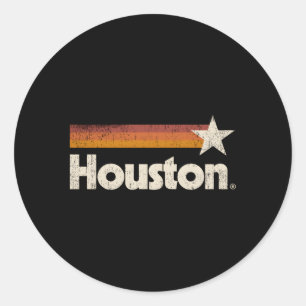 Houston Strong Texas Flag Star Classic Round Sticker