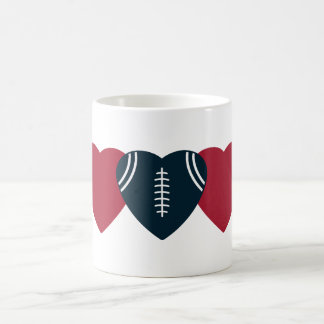 Houston Texans Football Heart Design Coffee Mug
