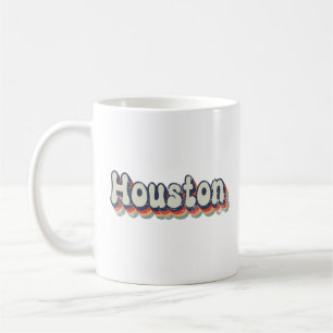 Houston Texas Chrome City Classic Art Coffee Mug