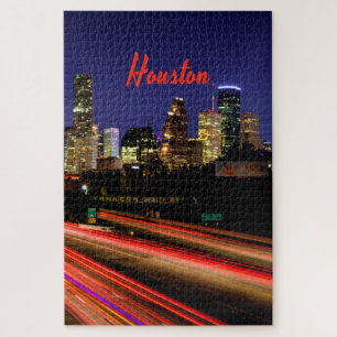 Houston Texas City Skyline Jigsaw Puzzle