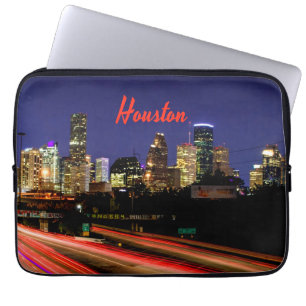Houston Texas City Skyline Laptop Sleeve
